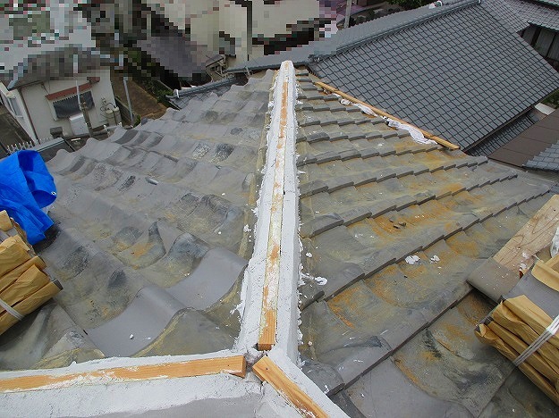 明石市の棟木下地固定